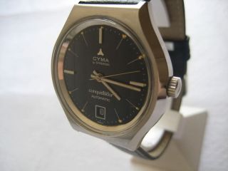 NOS NEW NICE AUTOMATIC DATE CYMA WATCH 1960S