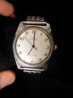 Vintage Mens Timex Automatic Watch Running Needs Repair Repairmen 