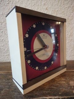 Space Age German Junghans ATO Mat Clock 1970s ***** NICE *****