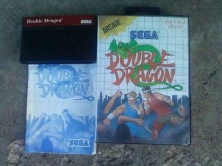 Double Dragon Arcade Game (Sega Master System1988) Complete w/box 