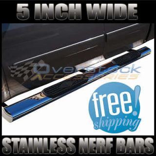 2001 2003 Ford F 150 Super Crew Cab 4DR 5 Stainless Oval Nerf Bars 