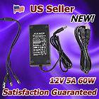 100/240V AC to 12V 5A 60W DC Power Supply Adapter for CCTV Security 