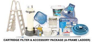   Filter Accessory Package Above Ground Swimming Pools  CHOICE OF LADDER