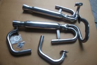   Buggy dual exhaust FULL STAINLESS STEEL 304 Beetle POLISHED header