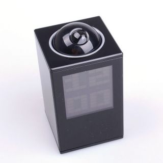 Black Large LCD Digital Projector LED Time Alarm Clock
