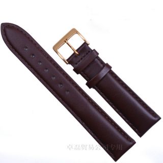 Special：Cozy Soft Sweatband Gold Clasp Brown Genuine leather 