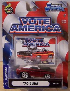 ctd Muscle Machines 2004 Vote America 70 Cuda cherry red/wt