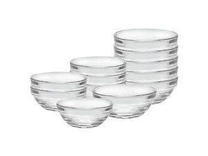 duralex lys stackable prep bowls clear 0204 color clear time