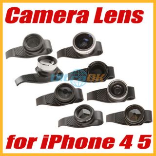 Clip on Multi functional Camera Lens Filter Detachable for iPhone 4/4S 