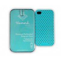 DIAMOND SUPPLY CO I PHONE CASE FOR 4 AND 4S IN WHITE AND BLUE