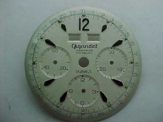 Vintage Wakmann Gigandet Triple Calendar Chronograph Dial