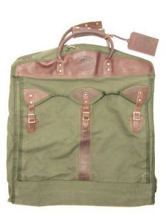 1990s Vintage CANVAS & LEATHER 48 Sportsmans Overnight Garment Bag 