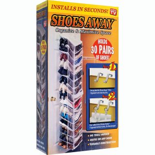   The Door Clear Hanging Pocketed Closet Shoe Organizer Storage Rack