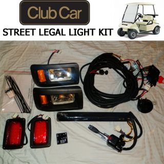 Club Car DS Golf Cart DELUXE Street Legal Light Kit 