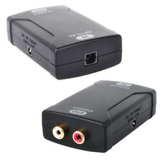   Audio Optical Toslink to Analog Stereo Audio Converter USA Seller