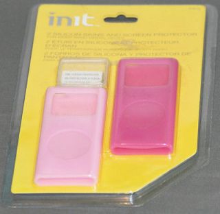 Pink IPOD NANO Skins & Screen Protectors Init Silicon NEW