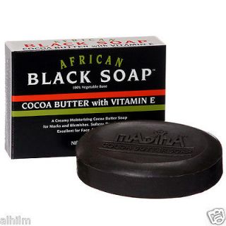 WHOLESALE LOT 36 African Black Soap Herbal Cocoa Butter Vitamin E 