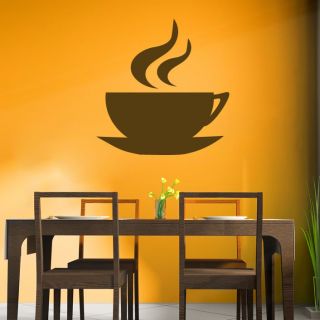 Coffee Cup Kitchen Cafe Wall Art Stickers Wall Decal Transfers