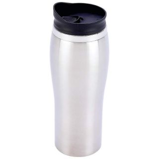   Stainless Steel Mug Travel Tumbler Coffee Thermos Tea Cup Silver Tone