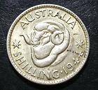 1944S Australia Shilling World Coin Circulated  399