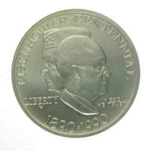 1890 1990 W US EISENHOWER CENTENNIAL ONE DOLLAR COIN C237205