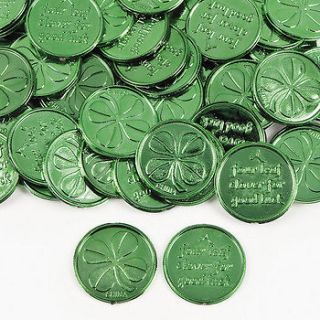 Leaf Clover Good Luck Coins / LOT OF 144 COINS / ST PATRICKS DAY 