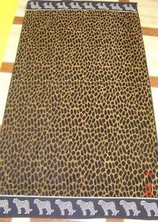 40 x 70 Leopard Egyptian Cotton Beach Towels
