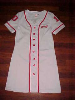 Budweiser Anheuser Busch Red White Womens #10 Jersey Dress L Free 
