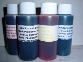 INK REFILL SET 4  2oz FOR HP CANON EPSON BROTHER CHECK OUR  STORE