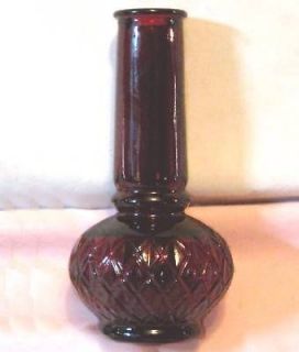 Avon ruby red vase, empty occur perfume/cologne no cork
