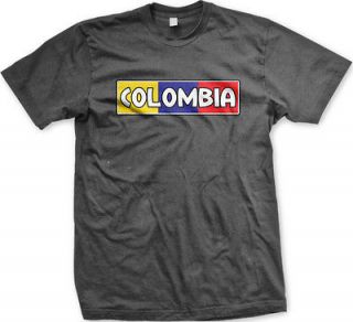 Colombia Colombian Flag Bandera Bold Soccer Futbol World Cup New Mens 
