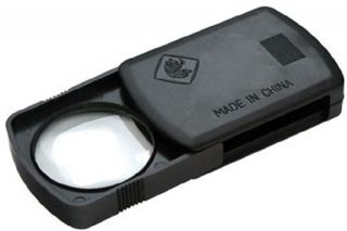 10x Sliding Magnifier 1 1/2 Glass Lens Plastic Body No Box/Tag NWOT 