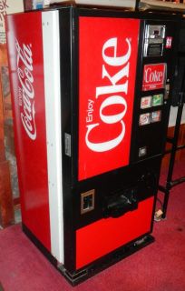 Dixie Narco Coke Vintage Soda vending Machine 57 high 28 1/2 wide 