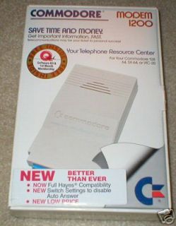Modem 1200 for Commodore 64 128 SX 64 Vic 20 NEW SEALED