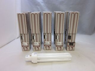 Lot 10 GE Compact Fluorescent Lamps F26DBXT4/SPX35 Biax D 26W 2 Pin 