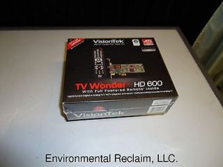 NEW ~ VisionTek ATi TV Wonder HD 600 USB HDTV Tuner w/ Full Featured 