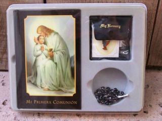 Mexican/Spanis​h First Holy Communion 4pc Gift Kit, Boy