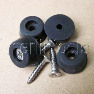   6mm Rubber Feet Mat Pad with Stainless Screw for Guitar Furniture Case