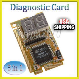   Mini PCI PCI E LPC PC Computer Analyzer Diagnostic Tester Post Card