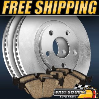 New Front Replacement Direct Fit Brake Rotors+4 Pads