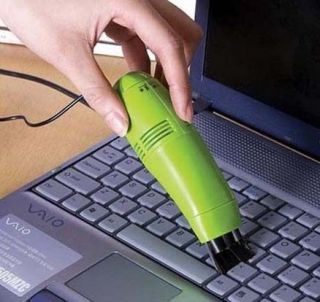 Mini USB Vacuum Computer Keyboard Dust Scrap Cleaner Brush Machine For 