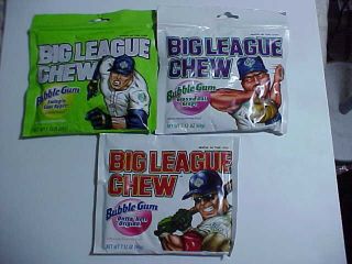 Big League Chew Ball Players Gum 3 different flavors CHOOSE YOUR 