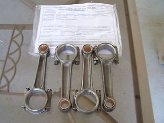 Set of 4 Continental Connecting Rods, 5561, Fresh 8130, Overhauled 22 
