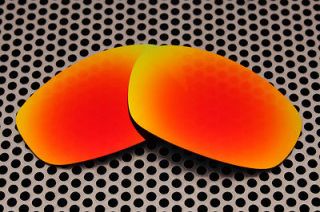 New VL Polarized HD Fire Red Replacement Lenses For Oakley Wind Jacket