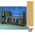 Solid Oak Dowel CD Rack   Holds 110 CDs   by Wood Shed   201 L Honey