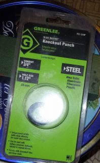 Greenlee 3/4 Conduit Size Slug Buster Replacement Punch STEEL 
