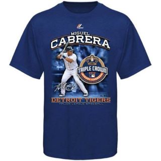 Majestic Miguel Cabrera Detroit Tigers 2012 Triple Crown T Shirt 