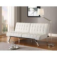 FAUX LEATHER Convertible Split Back Futon Couch Sofa Bed Bedroom 