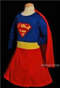 HALLOWEEN Party Superwoman Girl Cosplay Costume SZ 3 4T