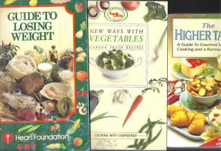 Various DIET & VEGETARIAN Cook Books, GUIDE TO LOOSING WEIGHT  KARMA 